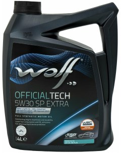 Масло моторное OfficialTech 5W-30 SP EXTRA, 4л Wolf