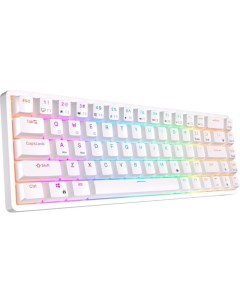 Клавиатура RKG68 White (USB/2.4 GHz/Bluetoth, RGB, Hot Swap, Gateron Yellow switch) Royal kludge