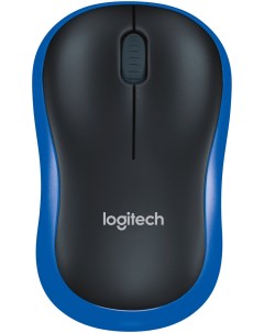 Мышь Logitech M185 / 910-002239 (Черный/синий)