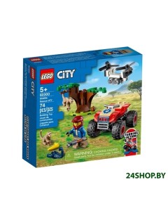 Конструктор City Спасательный вездеход для зверей 60300 Lego