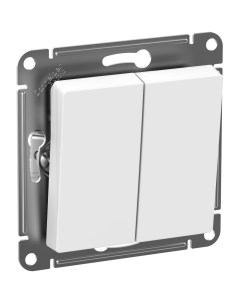 ATLASDESIGN AQUA бел. Выключатель 2-кл. IP44 (без рамки) ATN440151 Schneider electric