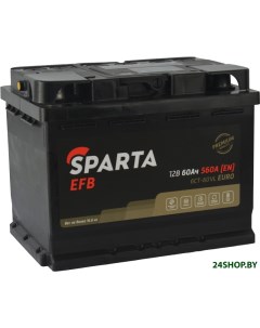 Автомобильный аккумулятор EFB 6CT 60 VL Euro 60 А ч Sparta