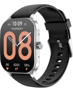 Умные часы Pop 3S серебристый с силиконовым ремешком Amazfit