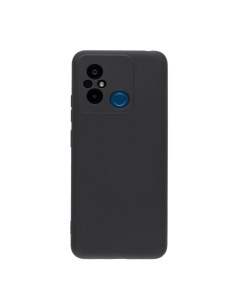 Чехол для Redmi 12C бампер AT Silicone Case черный Digitalpart