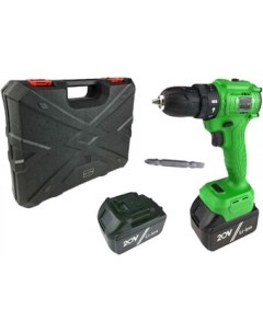 Дрель шуруповерт Greenpower 20 Pro SET 1 063 4061 с 2 мя АКБ кейс Zitrek