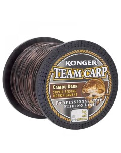 Леска TEAM CARP CAMOU DARK 1000 м 0,40 мм Konger