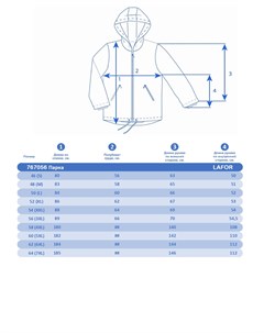 Парка Бордовый 767056 52 xl Lafor