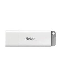 Флеш-диск 64GB U185 с индикатором White/Белый, Netac USB 2.0