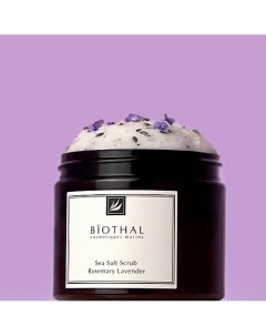 Скраб соляной для тела Розмарин Лаванда Sea Salt Scrub Rosemary Lavander 380 Biothal