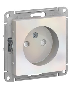 ATLASDESIGN жемчуг Розетка 1 гнездн б з с ш без рамки ATN000449 Schneider electric