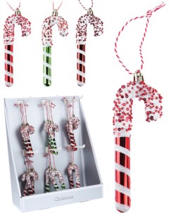 Украшение ёлочное Candy cane 12см, полистирол, арт. ABJ433790 Koopman