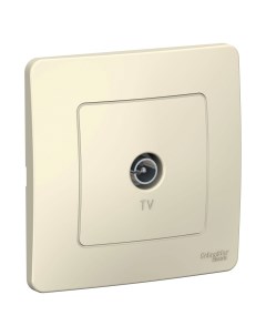 Молочн Розетка TV с рамкой BLNTS000012 Blanca