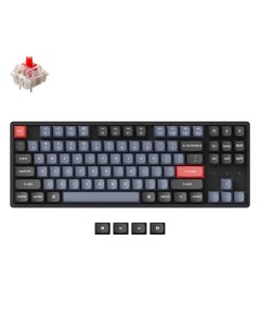 Клавиатура K8 Pro Black, RGB, Hot-Swap, Alum Frame, Gateron G pro Red Switch, RU (K8P-J1-RU) Keychron