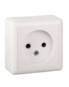 ХИТ бел. Розетка 1-гнездн. б/з изол.пл. RA10-131I-B Schneider electric