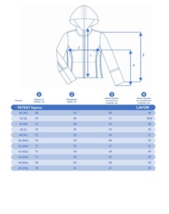 Женская горнолыжная Куртка Малиновый 767037 54 4xl Lafor