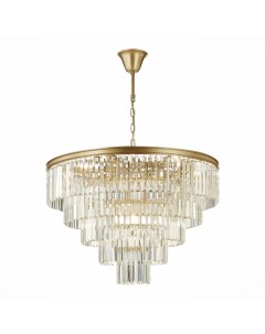 Люстра подвесная SL1624.203.15 шампань/прозрачный (15*40Вт, E14) St luce