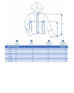 Куртка Бежевый 7670116 52 3xl Lafor