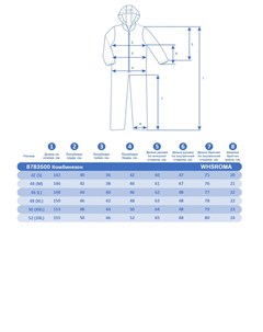 Комбинезон Темно серый 8783500 50 xxl Whs