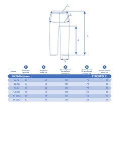 Штаны Бирюзовый 847660 52 xl Tisentele