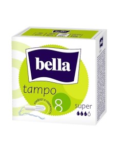 Тампоны без аппликатора Tampo Super 8 Bella