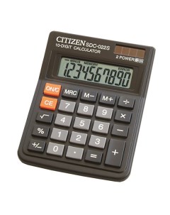 Калькулятор настольный SDC 022S черный Citizen