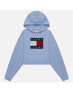 Женский свитер Center Flag Cable Hoodie Tommy jeans