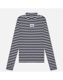 Женский лонгслив Striped Roll Neck Calvin klein jeans