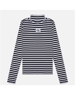 Женский лонгслив Striped Roll Neck Calvin klein jeans