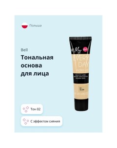 Тональная основа для лица MY EVERY DAY MAKE UP с эффектом сияния Bell