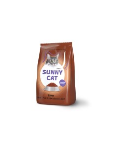 Сухой корм для кошек с печенью, 10 кг liver Sunny cat