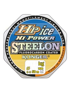 Леска STEELON HP HI-POWER FLUOROCARBON ICE 50 м 0,14 мм Konger