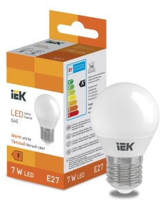 Лампа светодиодная G45 7Вт E27 3000К LED Globe LL I G45 7 230 30 E27 Iek