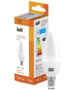 Лампа светодиодная С37 7Вт E14 3000К LED Candle LL I C37 7 230 30 E14 Iek