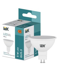 Лампа светодиодная MR16 5Вт GU5 4000К LED LL I MR16 5 230 40 GU5 Iek