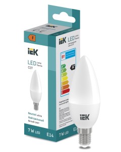 Лампа светодиодная С37 7Вт E14 4000К LED Candle LL I C37 7 230 40 E14 Iek