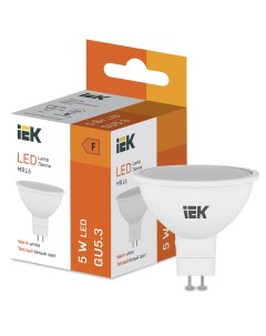 Лампа светодиодная MR16 5Вт GU5 3000К LED LL I MR16 5 230 30 GU5 Iek