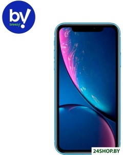 Смартфон iPhone XR 64GB Воcстановленный by Breezy грейд A синий Apple