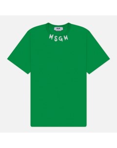 Мужская футболка Collar Brush Stroke Print Msgm