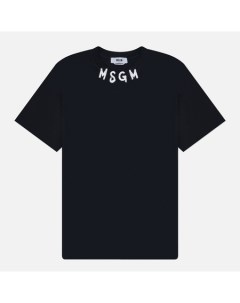 Мужская футболка Collar Brush Stroke Print Msgm