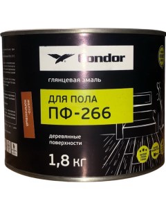 Эмаль для пола ПФ 266 желто коричневая 1 8кг No brand