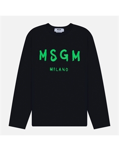 Мужской лонгслив Brush Stroke Logo Print Msgm