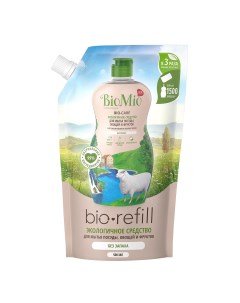 Средство для мытья посуды Bio Care Refill Хлопок ионы серебра 0 5 л Biomio