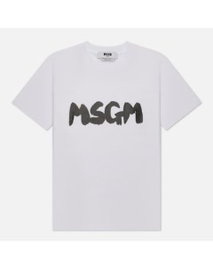 Женская футболка Logo Brush Print Msgm