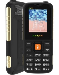 Кнопочный телефон TeXet TM-D400 (черный) Texet