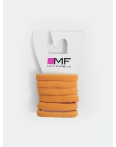 Резинки для волос набор 6 шт в оранжевом цвете Mark formelle