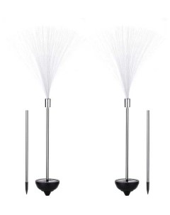 Светильник на солнечной батарее Fiber Optic Solar Garden Light S2129, 2 шт Sato