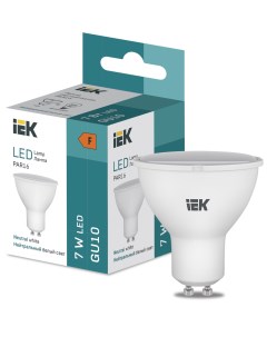 Лампа светодиодная PAR16 7Вт GU10 4000К LED LL I PAR16 7 230 40 GU5 Iek