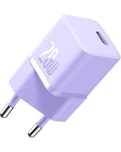 Сетевое зарядное GaN5 Fast Charger Mini 1C 20W CCGN050105 сиреневый Baseus