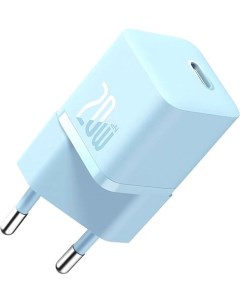 Сетевое зарядное GaN5 Fast Charger Mini 1C 20W CCGN050103 (голубой) Baseus