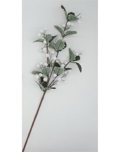 Искусственная ветка Leaves&White Berries, арт. HE2202C-326 No brand